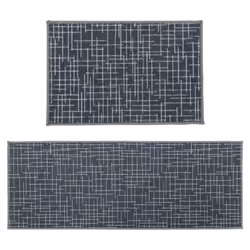 JVL Savio Machine Washable Doormat and Runner, GreyÂ