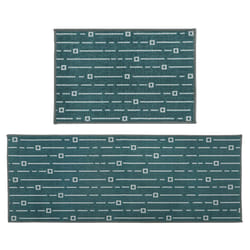 JVL Savio Machine Washable Doormat and Runner, TealÂ