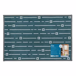 JVL Savio Machine Washable Doormat and Runner, TealÂ