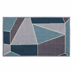 JVL Fiora Machine Washable Doormat and Runner, Duck EggÂ