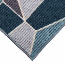 JVL Fiora Machine Washable Doormat and Runner, Duck EggÂ