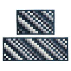 JVL Mega Machine Washable Doormat and Runner, PixelsÂ