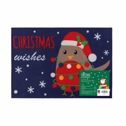 JVL Christmas Machine Washable - 40x57cm - Robin