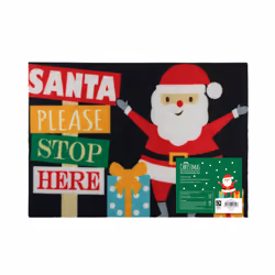 JVL Christmas Machine Washable - 40x57cm - Santa