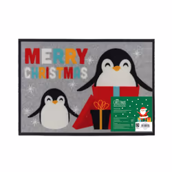 JVL Christmas Machine Washable - 40x57cm - Penguins