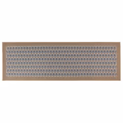 JVL Allure Machine Washable Doormat and Runner Set - Beige