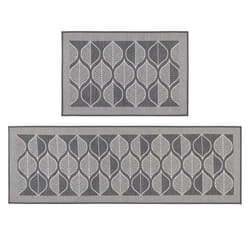 JVL Expression Machine Washable Doormat and Runner Set - Leaves