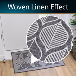 JVL Expression Machine Washable Doormat and Runner Set - Leaves - Additional view 7