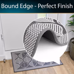 JVL Expression Machine Washable Doormat and Runner Set - Leaves - Additional view 8