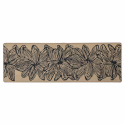 JVL Elegance Machine Washable Doormat and Runner Set - Flower