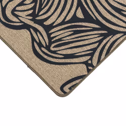 JVL Elegance Machine Washable Doormat and Runner Set - Flower