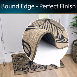 JVL Elegance Machine Washable Doormat and Runner Set - Flower - Additional view 8