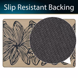 JVL Elegance Machine Washable Doormat and Runner Set - Flower - Additional view 9
