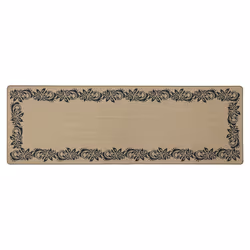 JVL Elegance Machine Washable Doormat and Runner Set - Border