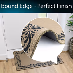 JVL Elegance Machine Washable Doormat and Runner Set - Border - Additional view 8