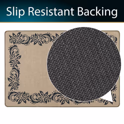 JVL Elegance Machine Washable Doormat and Runner Set - Border - Additional view 9