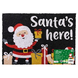 JVL Latex Christmas Coir  - 40x58cm - Santa