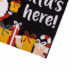 JVL Latex Christmas Coir  - 40x58cm - Santa