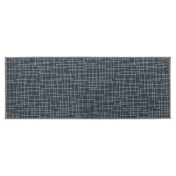 JVL Savio Machine Washable Runner Mat, 57 x 150 cm, Grey, One Size