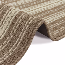 JVL Hubble Machine Washable Latex Backed Runner Doormat, 57x150cm, Caramel