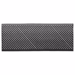 JVL Stellar Machine Washable Latex Backed Runner Doormat, 57x150cm, Black