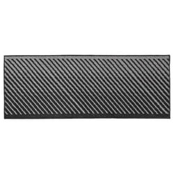 JVL Stellar Machine Washable Latex Backed Runner Doormat, 57x150cm, Black