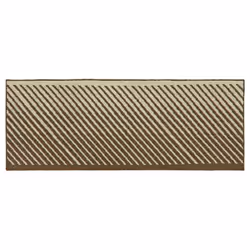JVL Stellar Machine Washable Latex Backed Runner Doormat, 57x150cm, Brown