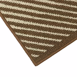 JVL Stellar Machine Washable Latex Backed Runner Doormat, 57x150cm, Brown