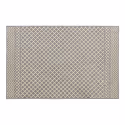 JVL Everley Machine Washable Latex Backed Runner Doormat, 80x120cm, Grey