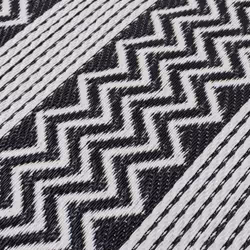 JVL Lightweight Reversible Plastic Woven Outdoor Rug, 120x170cm, ZigZag