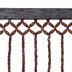 Tuscany Hanging Wooden Beaded Door Curtain, Arrows