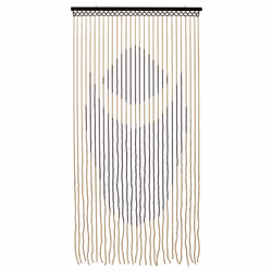 Tuscany Hanging Wooden Beaded Door Curtain, Lotus
