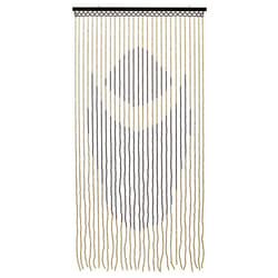 Tuscany Hanging Wooden Beaded Door Curtain, Lotus
