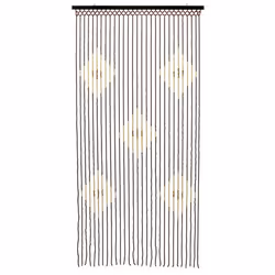 Tuscany Hanging Wooden Beaded Door Curtain, Diamond