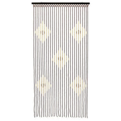 Tuscany Hanging Wooden Beaded Door Curtain, Diamond