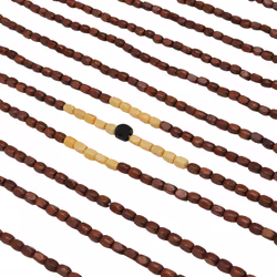 Tuscany Hanging Wooden Beaded Door Curtain, Waves