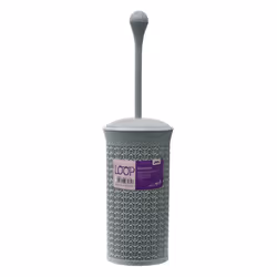 Loop Toilet Brush and Holder Set - Grey