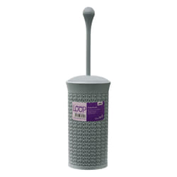 Loop Toilet Brush and Holder Set - Grey