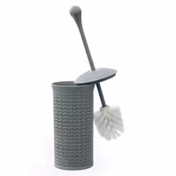 Loop Toilet Brush and Holder Set - Grey
