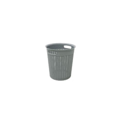 JVL Loop Laundry Basket Round Grey 12L