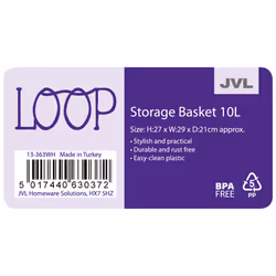 Loop 10L Storage Basket - Ivory White