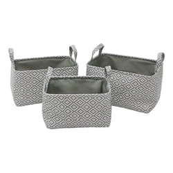 JVL Argyle Set of 3 Rectangular Storage Baskets