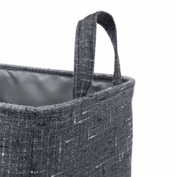 JVL Shadow Rectangular Fabric Storage Baskets with Handles, Set of 3 - Additional view 4