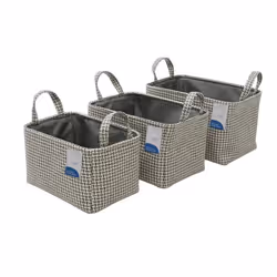 Silva S/3 Rect Fabric Storage Baskets