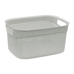 JVL Droplette 9L Storage Basket - Ice Grey