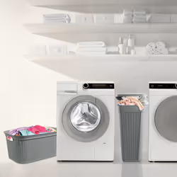 Loop 43L Slim Laundry Basket - Grey - Additional view 5