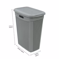 Loop 43L Slim Laundry Basket - Grey - Additional view 7