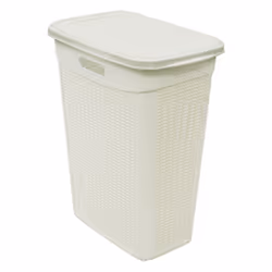 Loop 43L Slim Laundry Basket-Ivory White