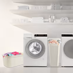 Loop 43L Slim Laundry Basket-Ivory White - Additional view 5