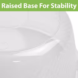 JVL Plastic Sapphire Round Salad Serving Mixing Bowls, Set of 3, 3L, 6L, 9.5L - Additional view 8